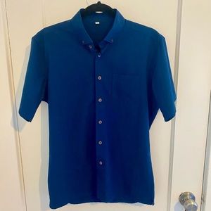 Men’s State & Liberty M - navy short sleeve button down